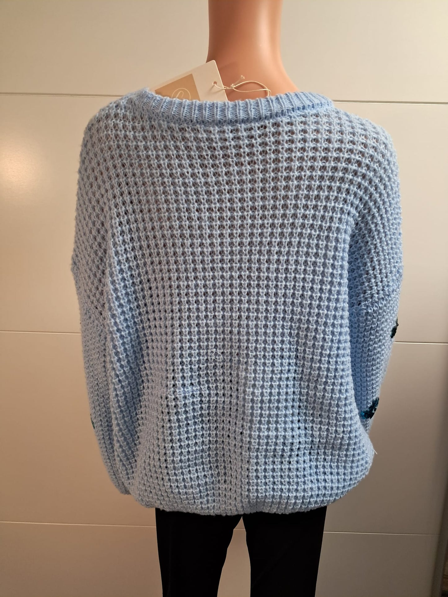 Grob Strick Pullover mit Pailletten