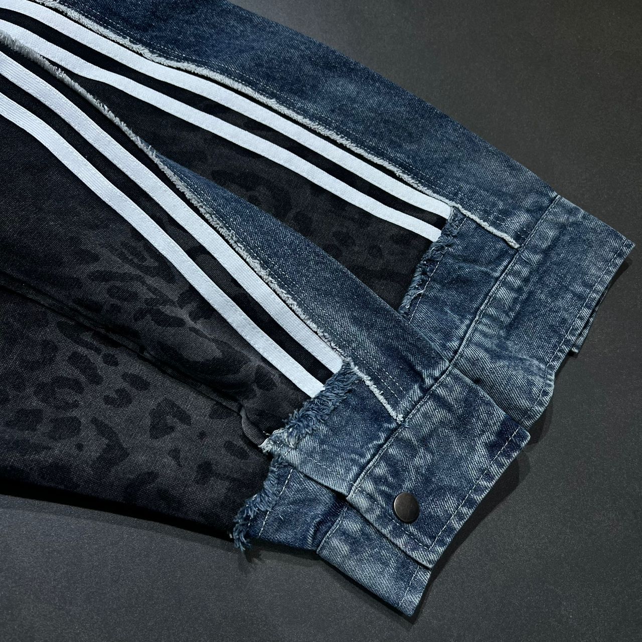 Teil Jeans Jacke mit Pailletten bis Gr. 46 tragbar