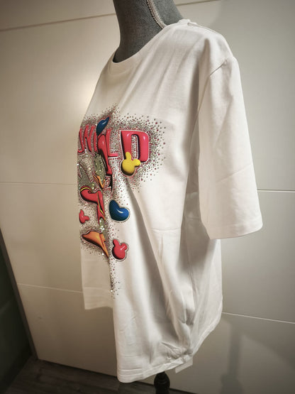 T-Shirt Ente mit Strass bis 46 tragbar