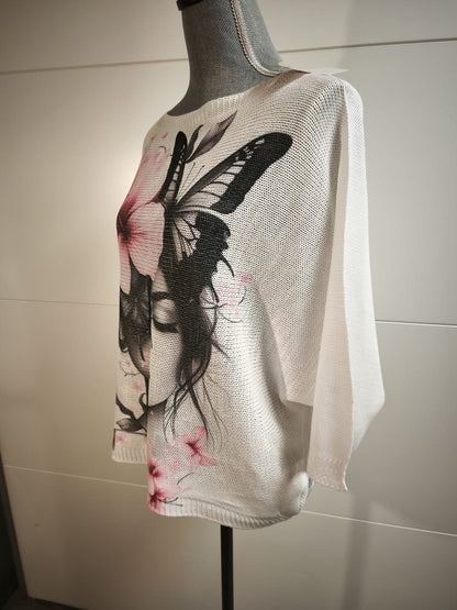 Feinstrick Pullover bis 44 tragbar