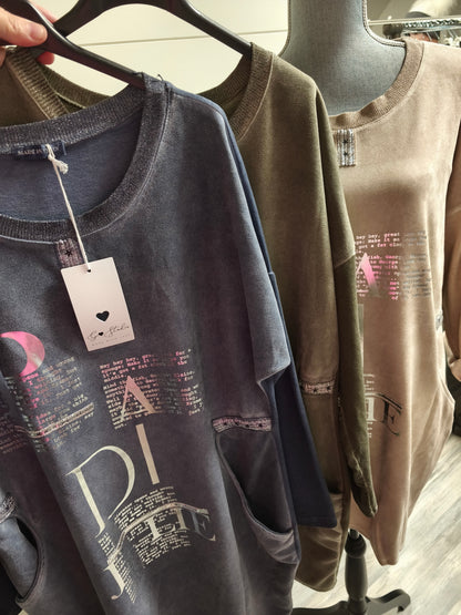 Sweatshirt Kleid