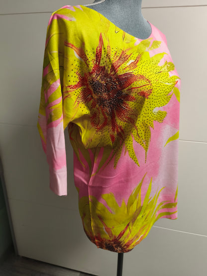 Missy Feinstrick Pullover mit Strass L/XL