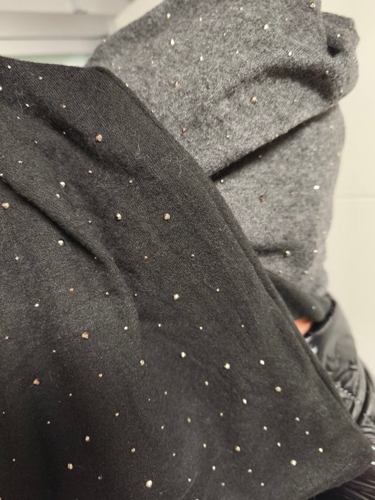 Mütze mit Glitzer Steine