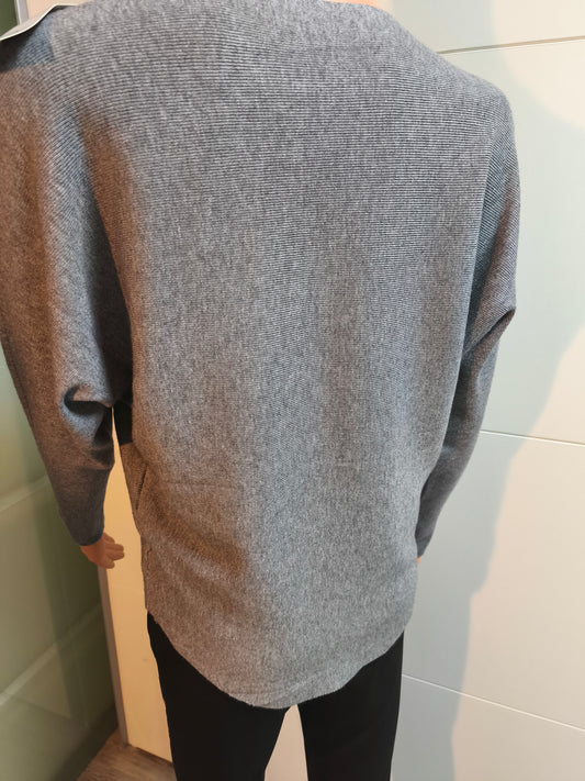 Feinstrick Pullover mit Strasssteinen bis 38 tragbar