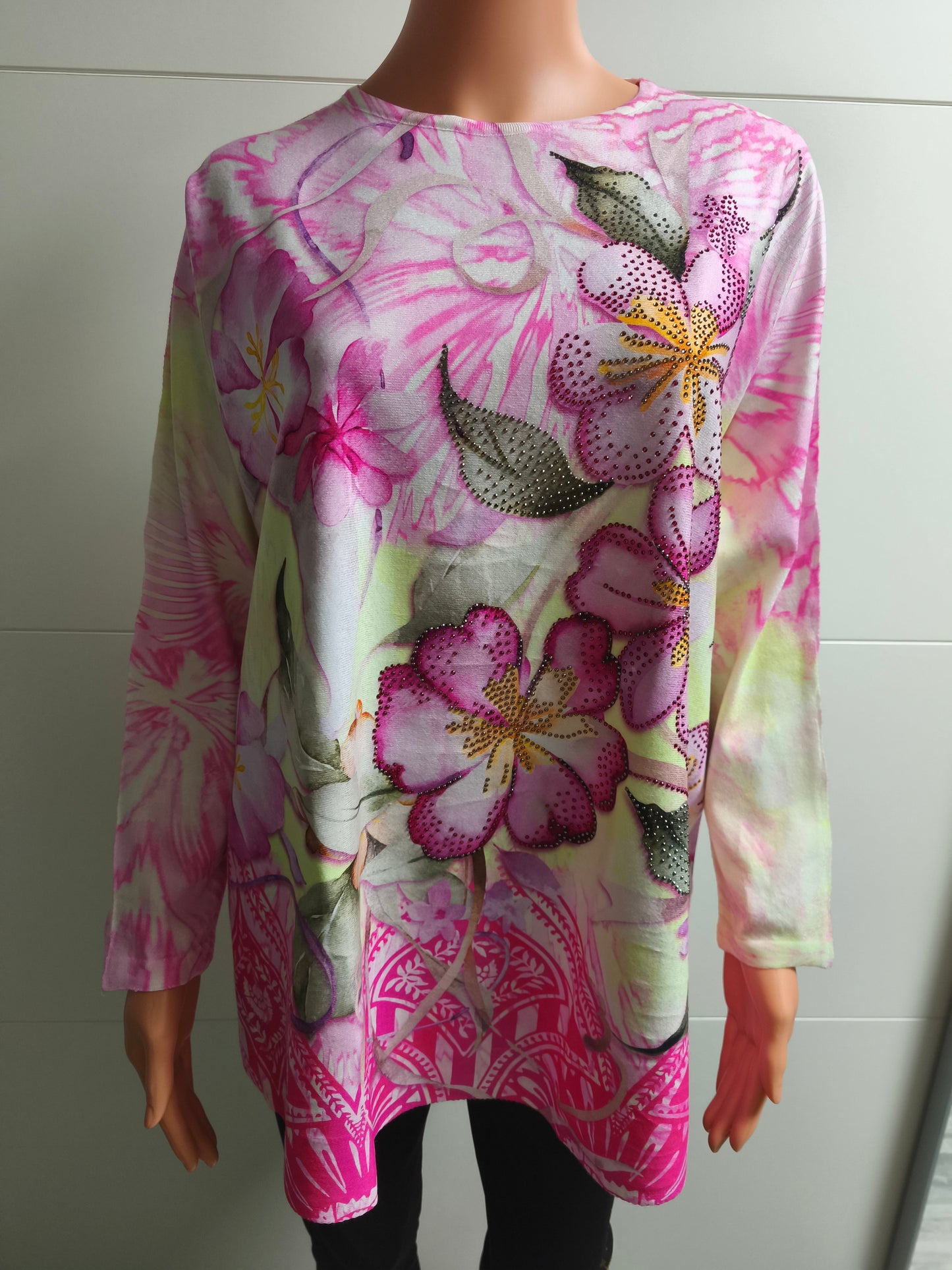 Missy Feinstrick Pullover mit Strass bis 42/44 tragbar