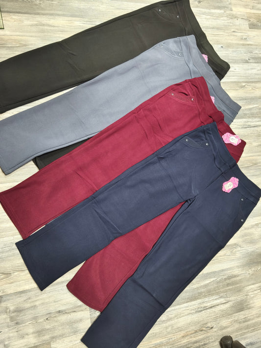 Thermo Leggings in 4 Farben und Größen bis 48/50 tragbar