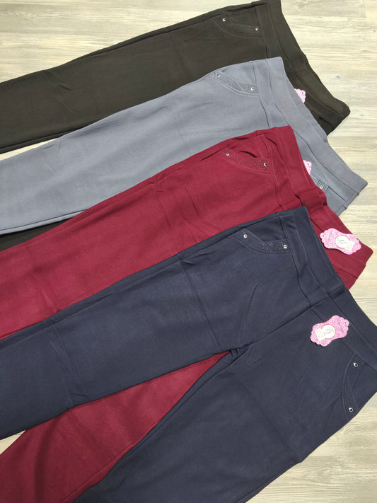 Thermo Leggings in 4 Farben und Größen bis 48/50 tragbar