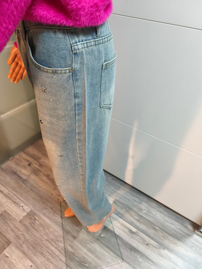 Glitzer Jeans