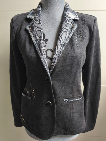 EU-Queen Blazer mit Strasssteinen 36/38/42