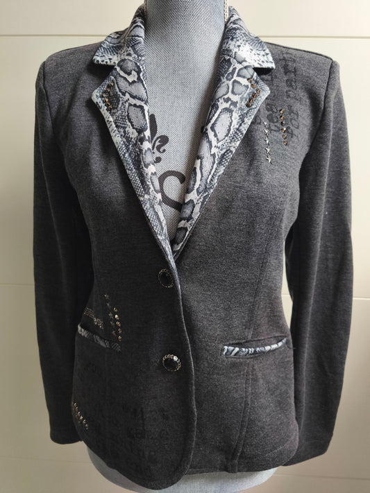 EU-Queen Blazer mit Strasssteinen 36/38/42