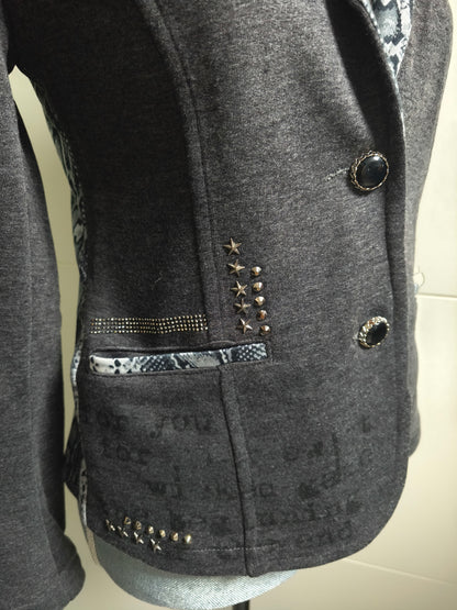 EU-Queen Blazer mit Strasssteinen 36/38/42