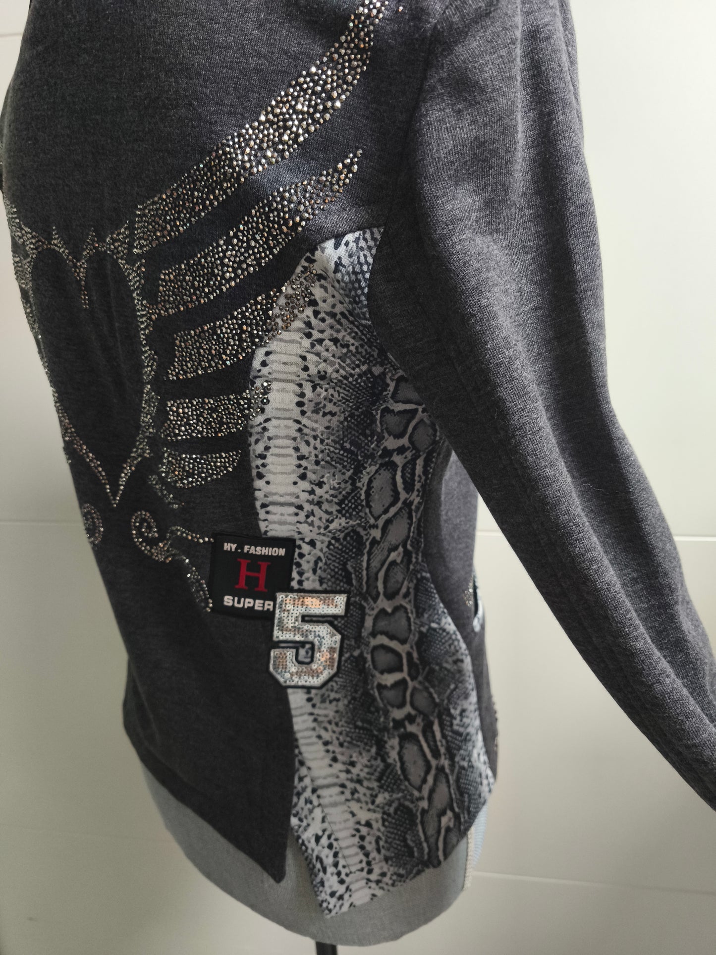 EU-Queen Blazer mit Strasssteinen 36/38/42