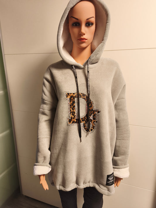 Love Forever Dicker Hoodie bis Gr. 46/48 tragbar