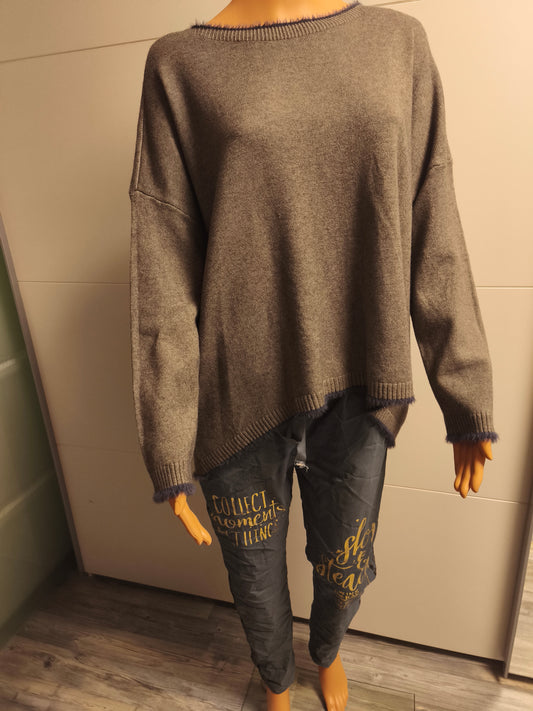 Hochwertiger Strick Pullover bis Gr. 46/48 tragbar