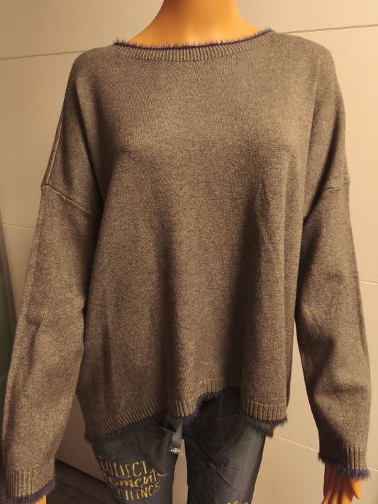 Hochwertiger Strick Pullover bis Gr. 46/48 tragbar
