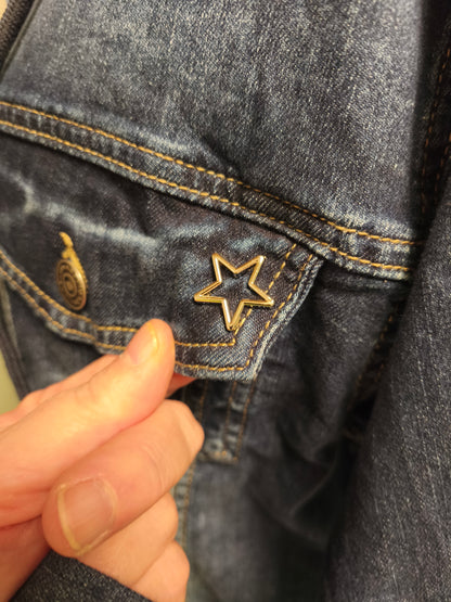 Jeans Jacke mit Kapuze XL