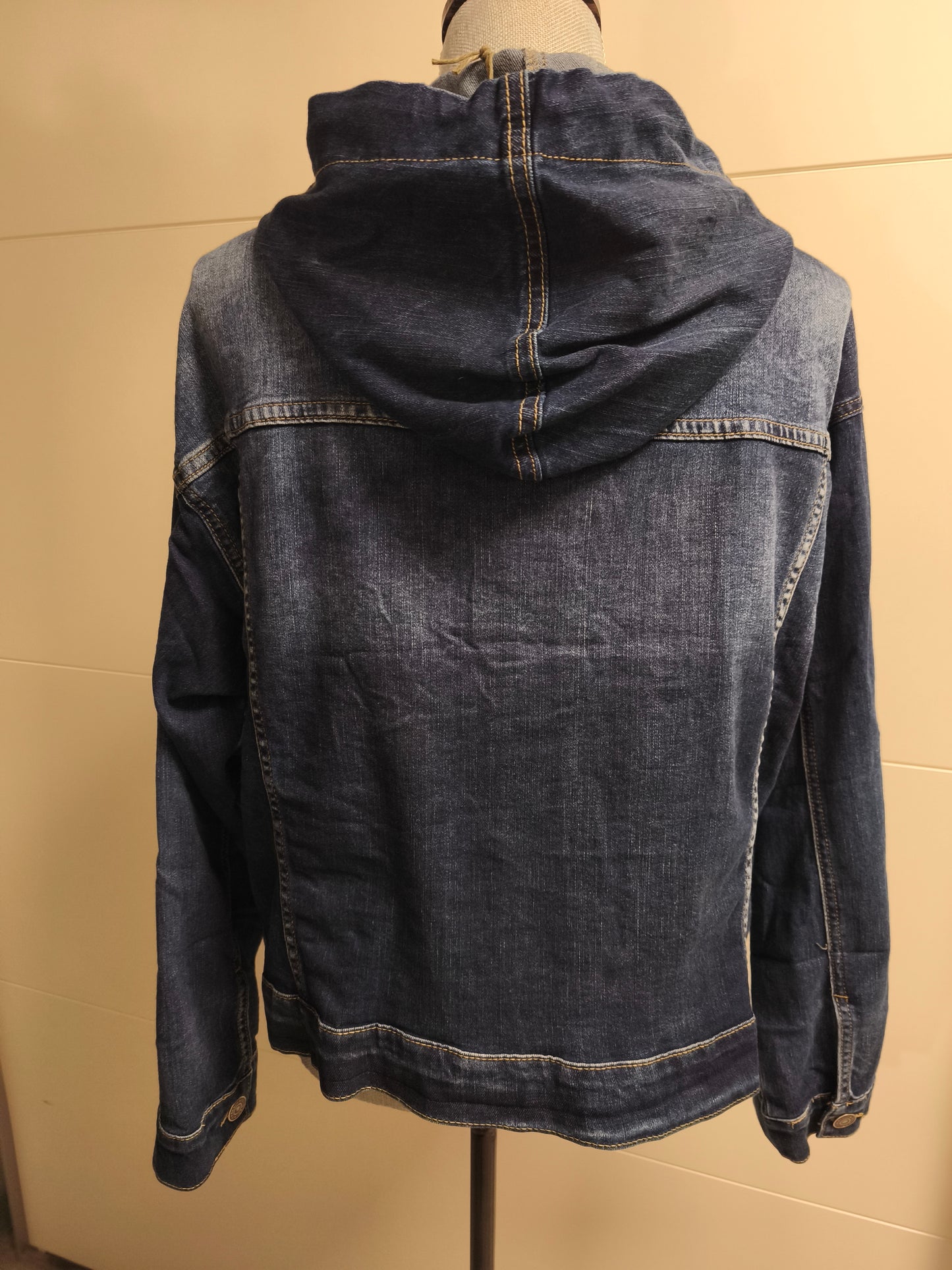 Jeans Jacke mit Kapuze XL