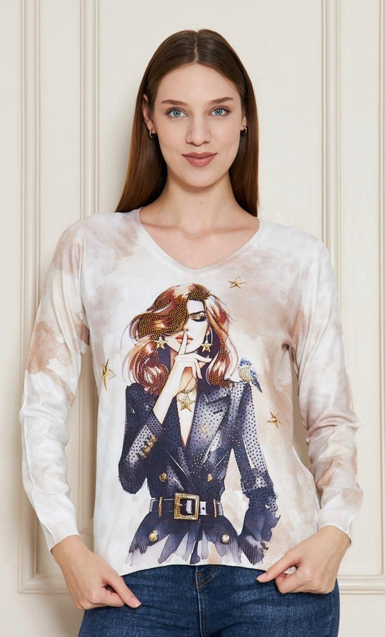 Missy Feinstrick Pullover Mädchen