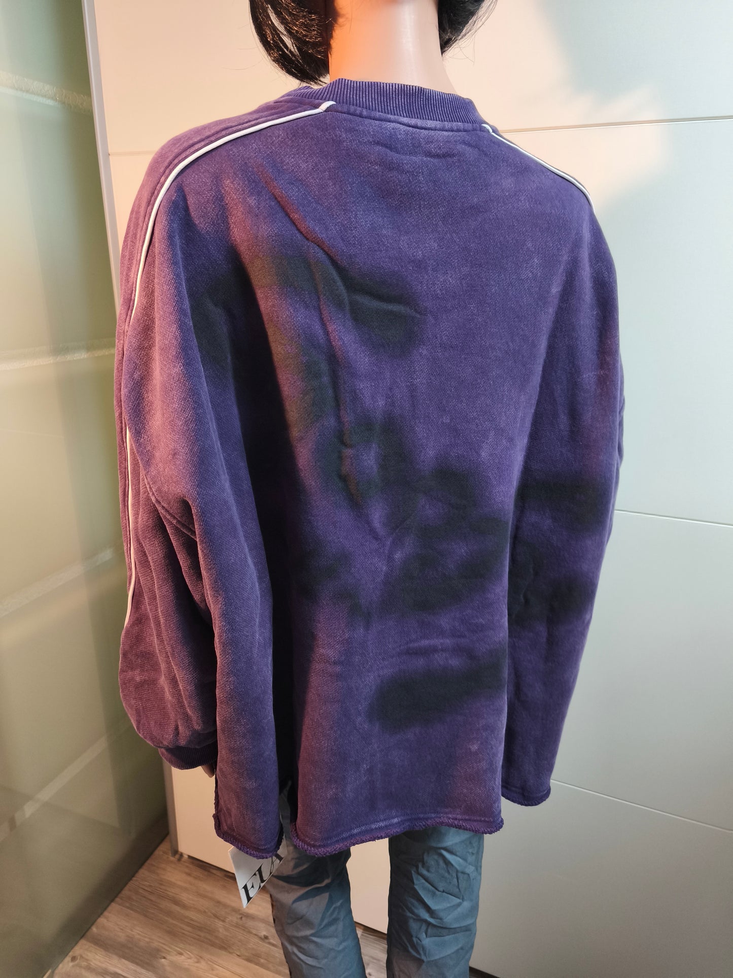 Dickes Sweatshirt Hund Motiv mit Pailletten bis Gr. 48 tragbar