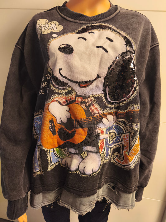 Flauschig weiches Sweatshirt Snoopy