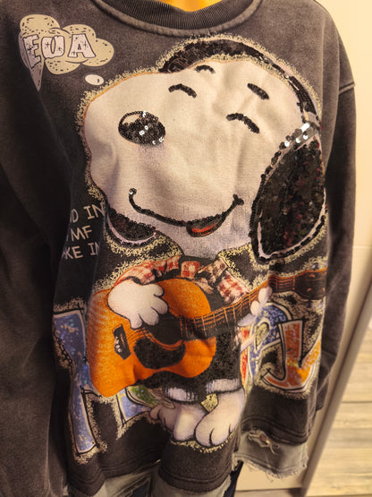 Flauschig weiches Sweatshirt Snoopy