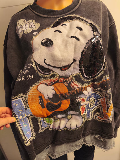 Flauschig weiches Sweatshirt Snoopy
