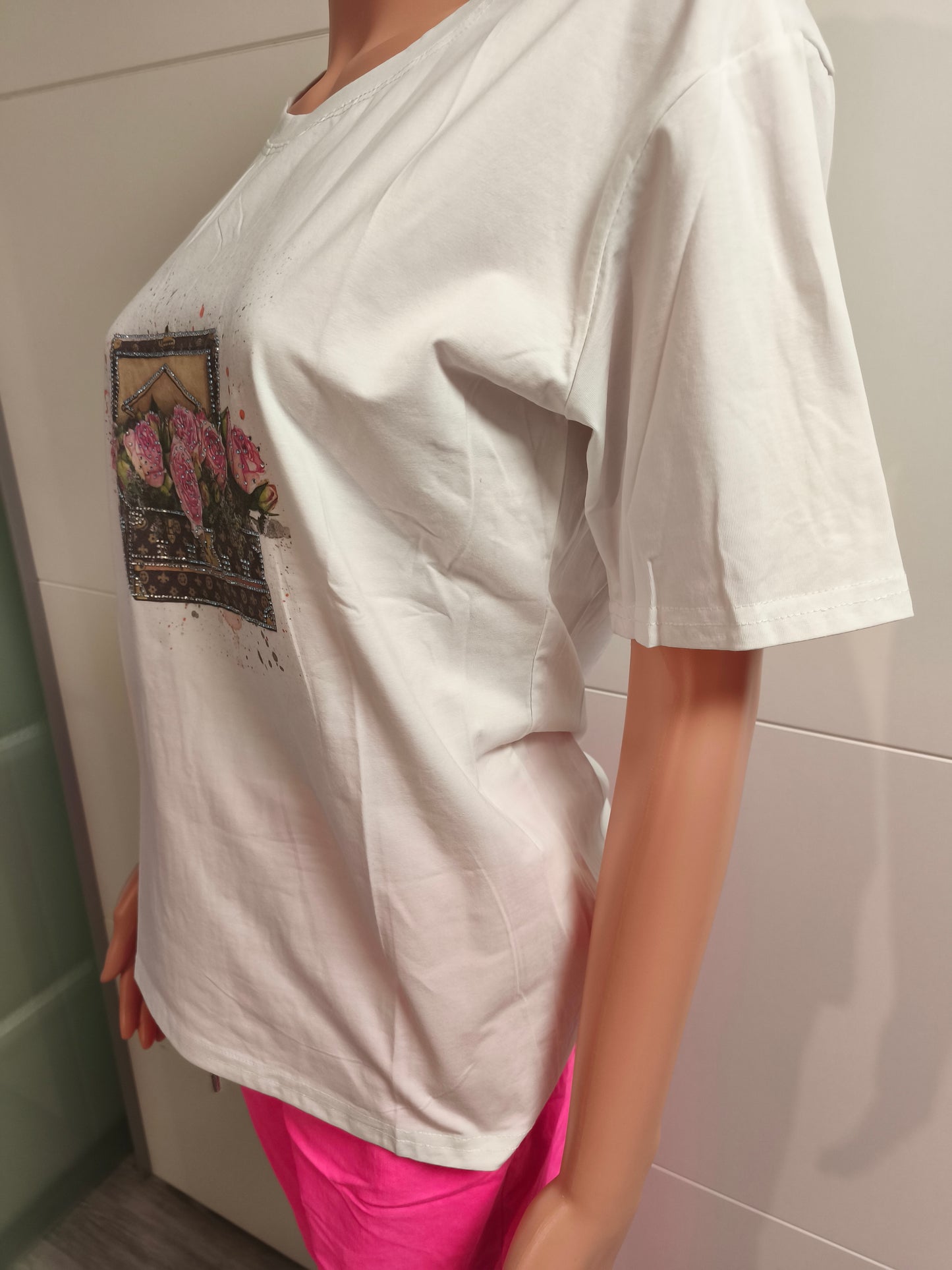 T-Shirt Koffer mit Strass bis Größe 40 tragbar