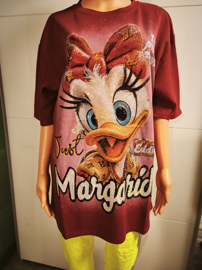 T-Shirt Ente Margarida mit Strasssteinen bis Gr. 46 tragbar