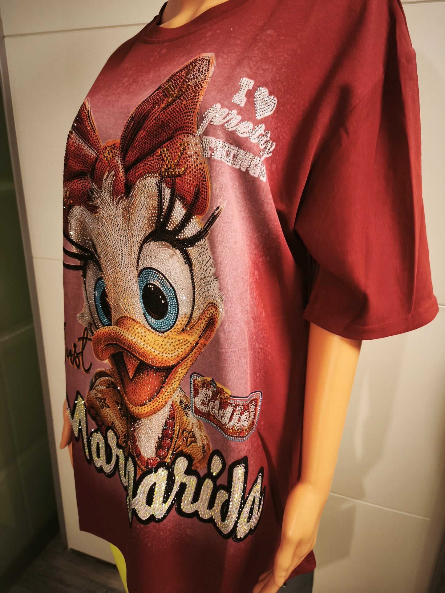 T-Shirt Ente Margarida mit Strasssteinen bis Gr. 46 tragbar