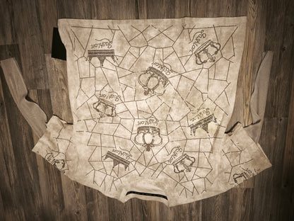Shirt mit Kronen/Netz Glitzermuster bis Gr. 46 tragbar
