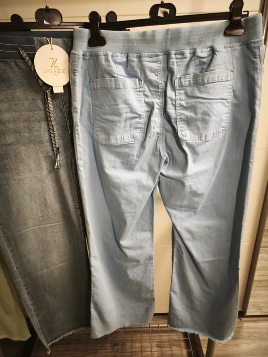 Stretch Hose mit Gummibund und Zugband bis 44 tragbar