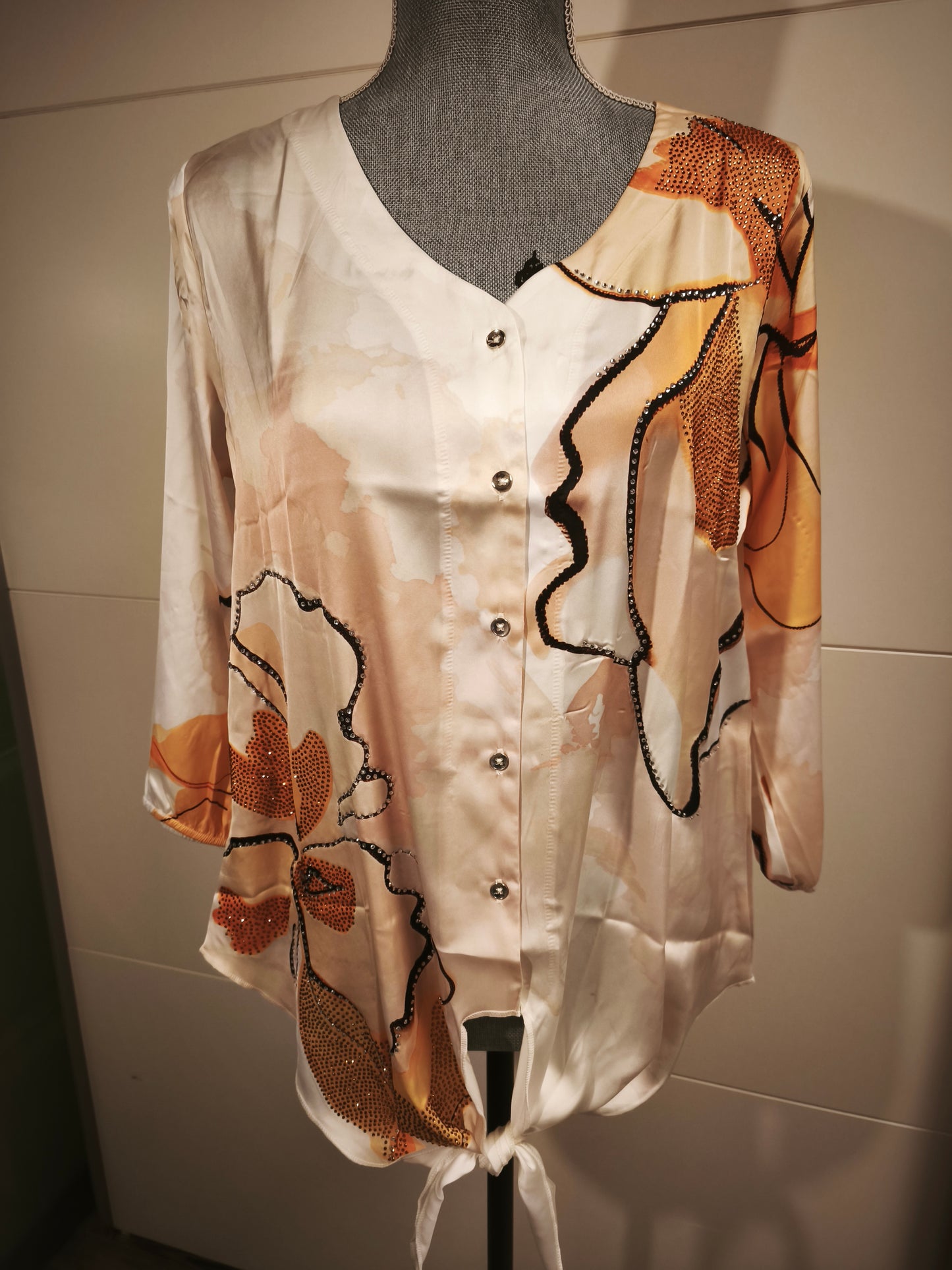 Missy Bluse zum binden S-M