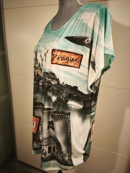 Tolles Glitzer T-Shirt bis 46 tragbar