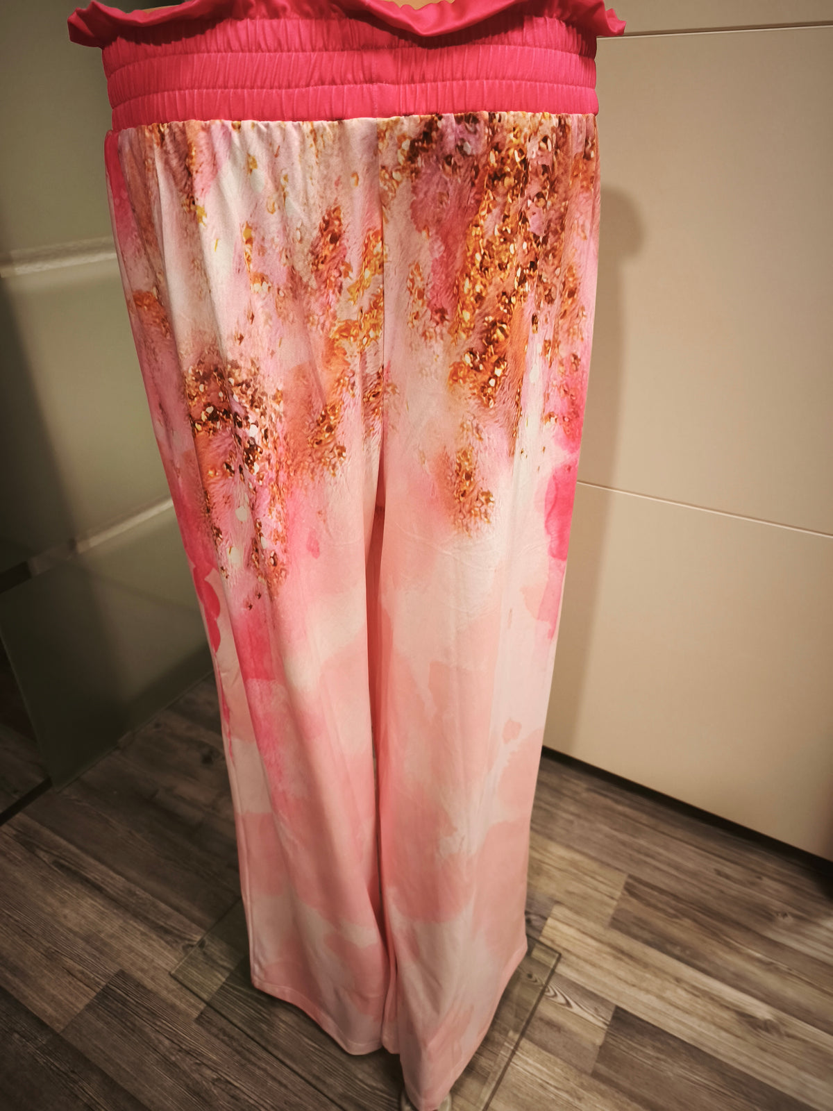 Missy Leichte Sommerhose weit dehnbar mit Strass S- XL