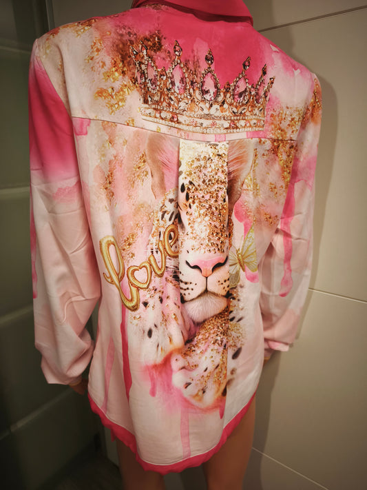 Missy Leichte Bluse dehnbar mit Strass S- XL