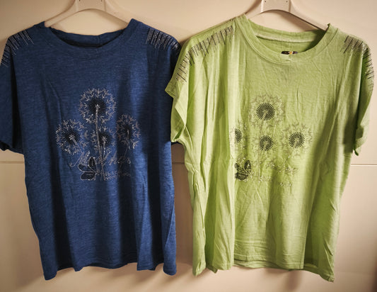 T-Shirt mit  Glitzer Motiv bis Gr. L tragbar
