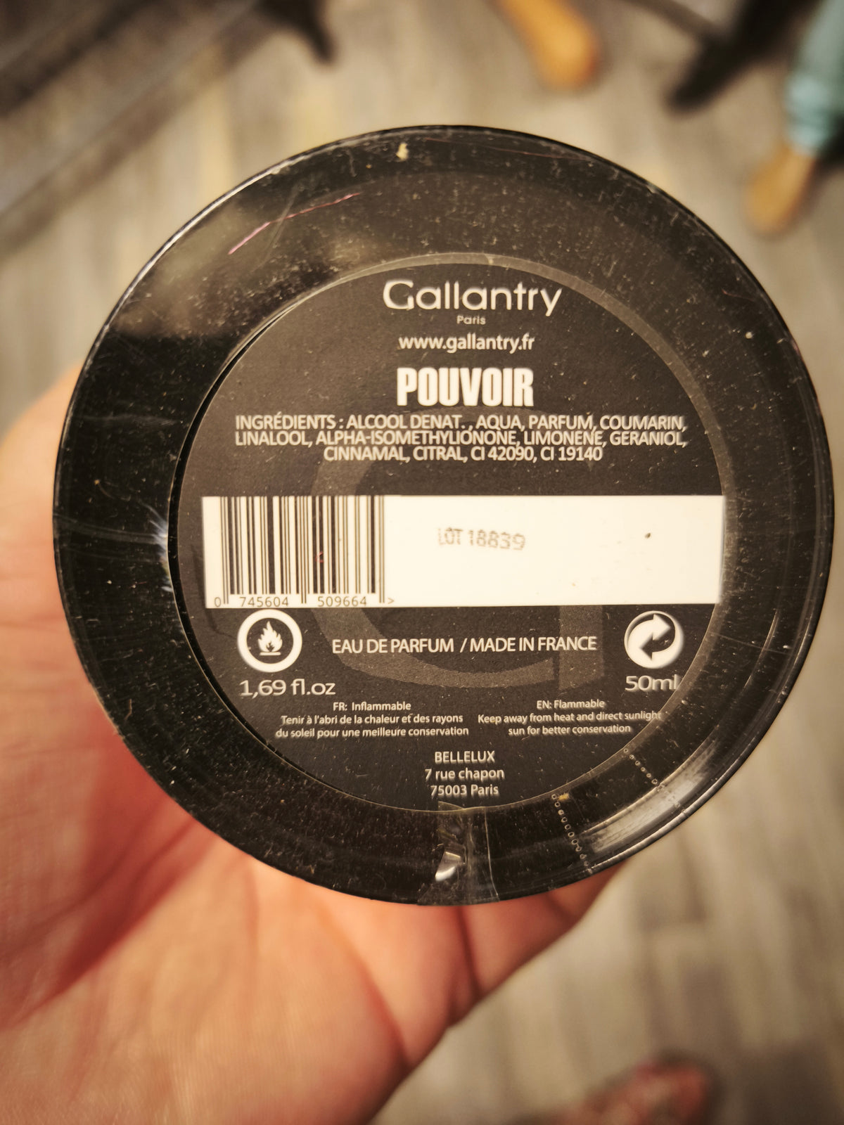 Gallantry Paris Pouvoir Eau De Parfum 50ml