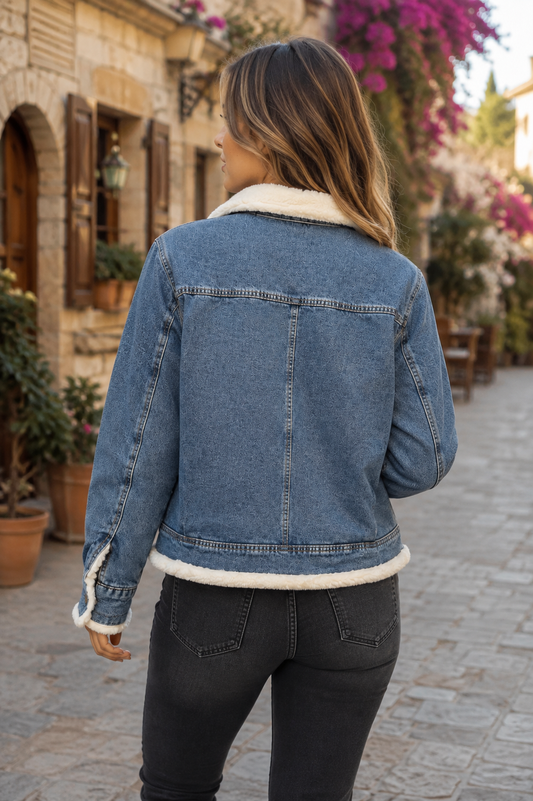 Tolle Gefütterte Jeans Jacke S-L