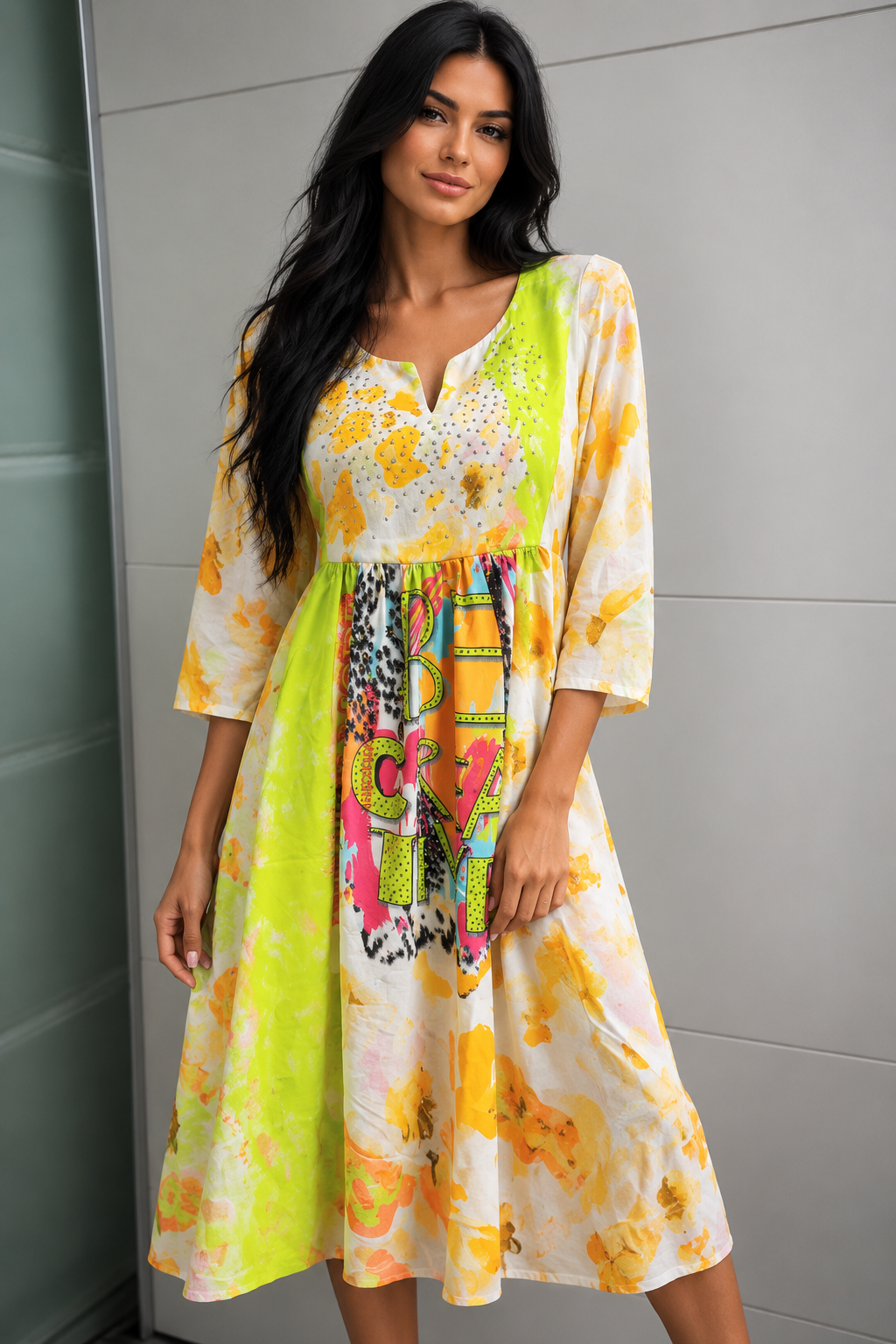 Missy Sommerkleid mit Strass S - XL
