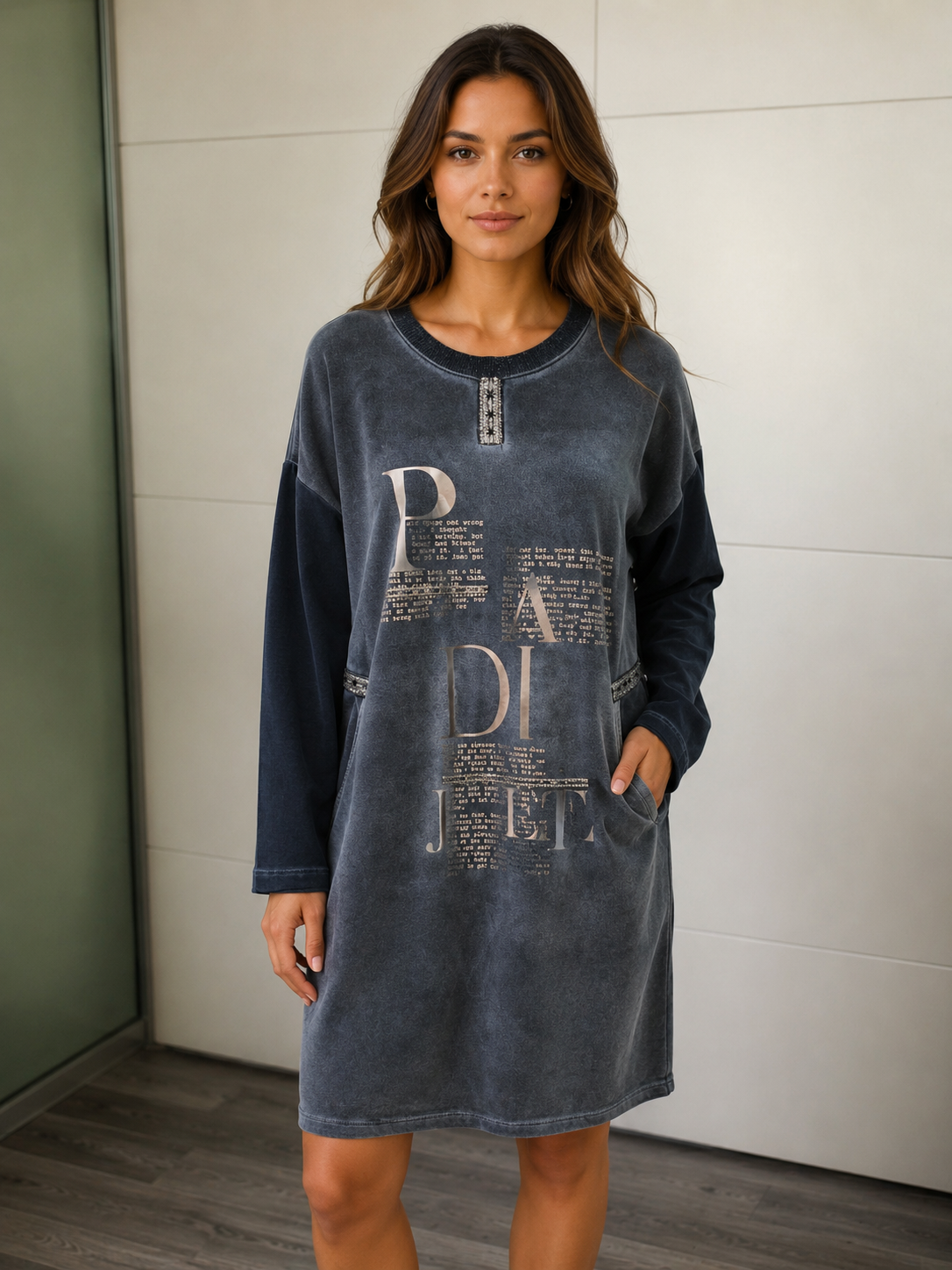 Sweatshirt Kleid