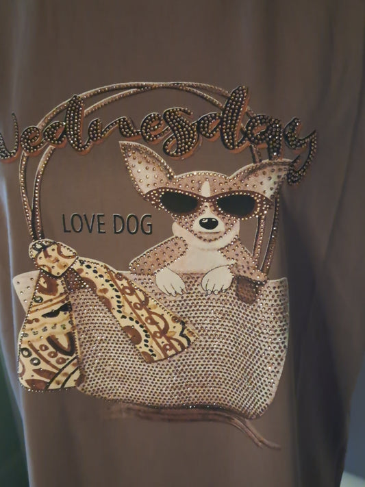 T-Shirt -Tasche und Hund bis 44/46 tragbar