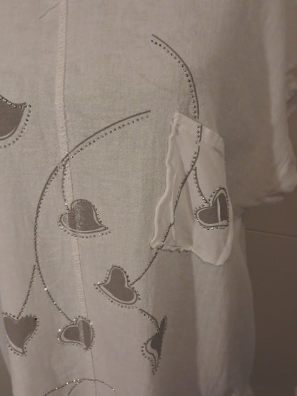 Glückblatt T-Shirt bis Größe 46/48 tragbar