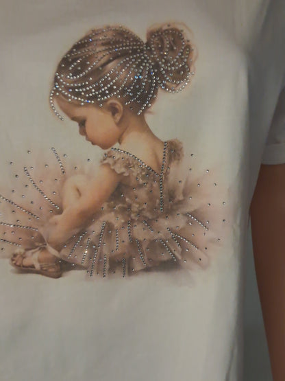 Fashion T-Shirt Mädchen bis 38 tragbar