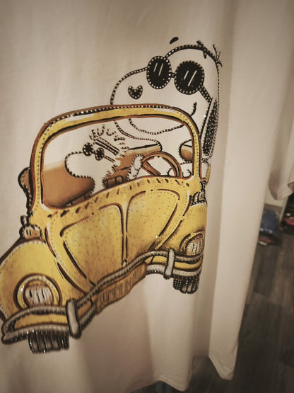 T-Shirt Käfer Gelb bis 42-44 tragbar