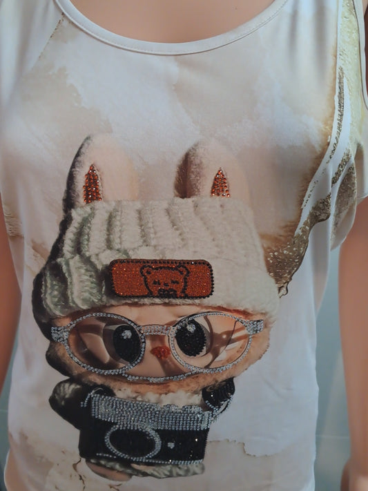 Missy Top Labubu Strass