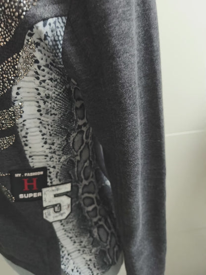EU-Queen Blazer mit Strasssteinen 36/38/42