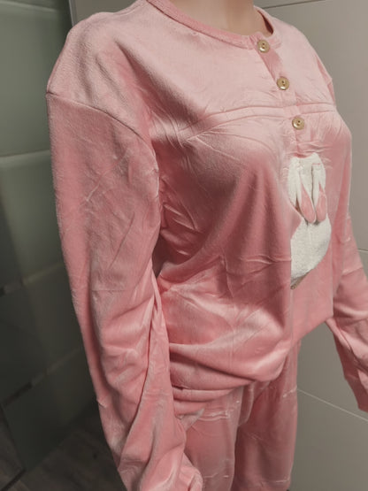 Samtweicher 2 Tlg. Schlaf/Haus Anzug