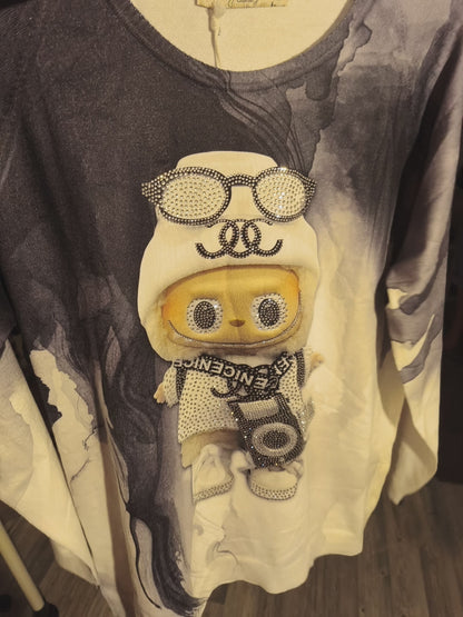 Missy Feinstrick Pullover mit Labubu