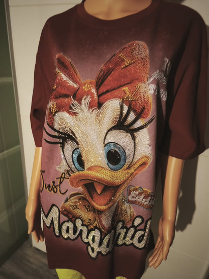 T-Shirt Ente Margarida mit Strasssteinen bis Gr. 46 tragbar