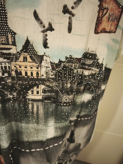 Tolles Glitzer T-Shirt bis 46 tragbar